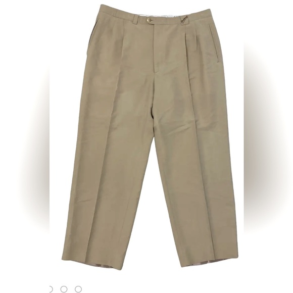 EUC BURBERRY COTTEN TROUSER SZ 4X -62 - Picture 2 of 13